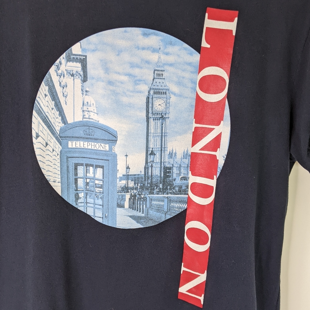 London Graphic tshirt Blue Unisex